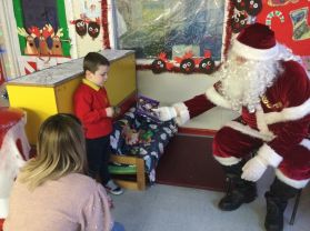 Look who visited the Nursery Children this morning!