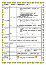 Monday News 13th October